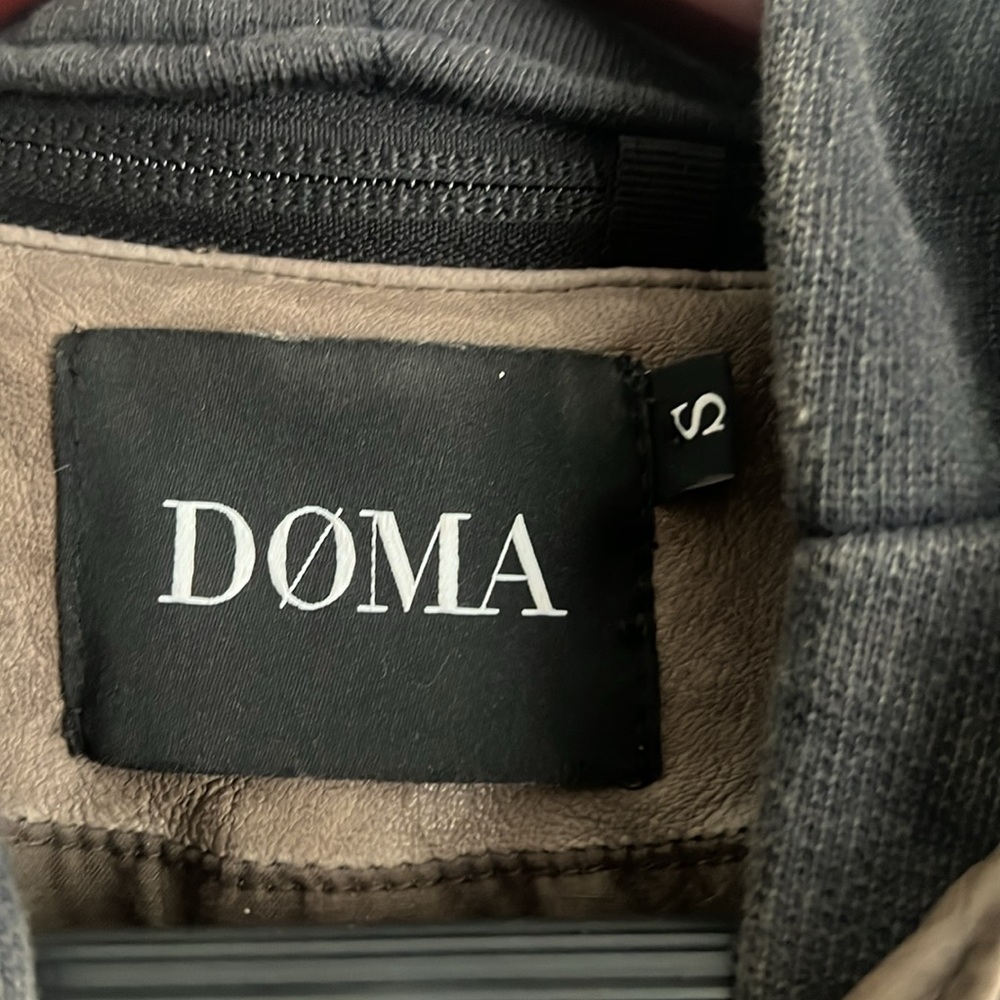 Doma Leather Jacket with Hood - Picture 16 of 16